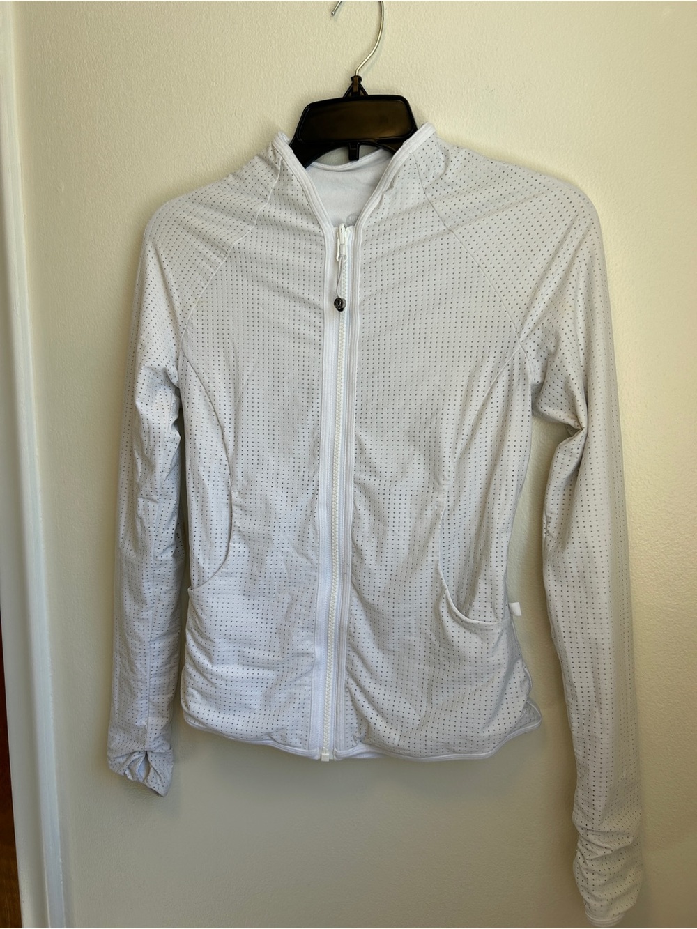 lululemon athletica White Reversible Perforated Full-Zip Utility Jacket